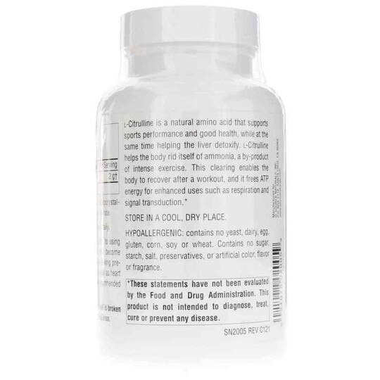 L-Citrulline 500 Mg, SNN